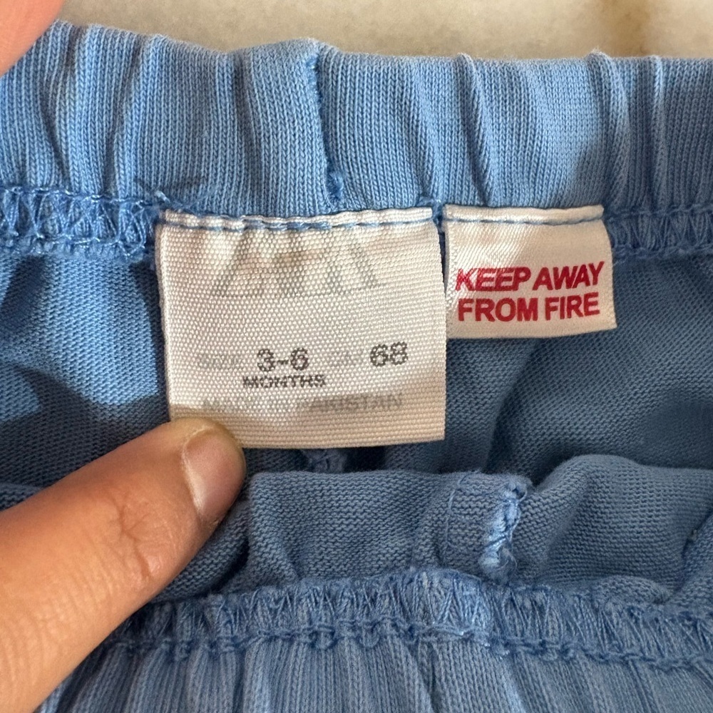 Zara Light Blue Baby Pants Bundle Size 3-6M - Picture 4 of 7